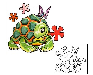 Turtle Tattoo Insects tattoo | SEF-00084