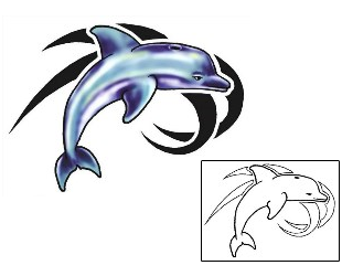 Dolphin Tattoo Tattoo Styles tattoo | SFF-00030