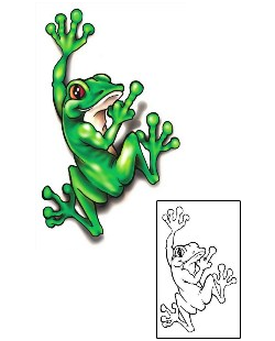 Frog Tattoo Reptiles & Amphibians tattoo | SFF-00062
