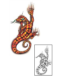 Lizard Tattoo Horror tattoo | SFF-00067