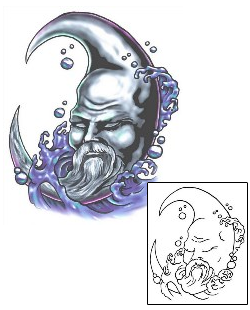 Moon Tattoo Astronomy tattoo | SFF-00082