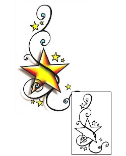 Star Tattoo Astronomy tattoo | SFF-00101