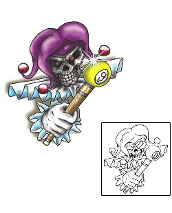 Joker - Jester Tattoo Mythology tattoo | SFF-00111