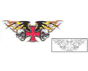 Iron Cross Tattoo Specific Body Parts tattoo | SFF-00122