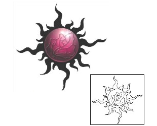 Sun Tattoo Plant Life tattoo | SFF-00322