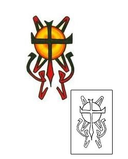 Cross Tattoo Religious & Spiritual tattoo | SHF-00028