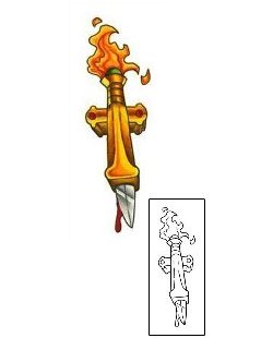 Fire – Flames Tattoo Religious & Spiritual tattoo | SHF-00032