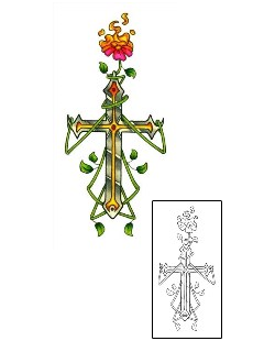 Cross Tattoo Religious & Spiritual tattoo | SHF-00034