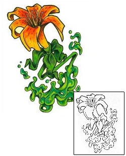 Lily Tattoo Plant Life tattoo | SHF-00075