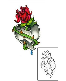 Heart Tattoo Plant Life tattoo | SHF-00121