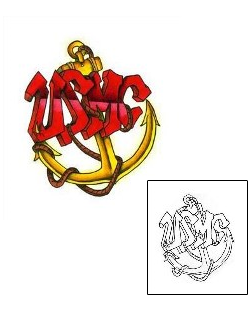 Marines Tattoo Patronage tattoo | SHF-00125