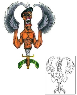 Military Tattoo Religious & Spiritual tattoo | SHF-00128