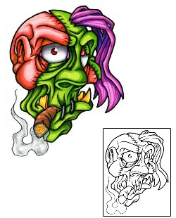 Zombie Tattoo Horror tattoo | SHF-00148