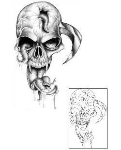 Skull Tattoo Horror tattoo | SHF-00188