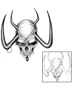 Skull Tattoo Horror tattoo | SHF-00190