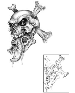 Skull Tattoo Horror tattoo | SHF-00198