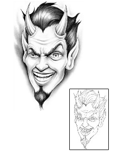 Devil - Demon Tattoo Horror tattoo | SIF-00030
