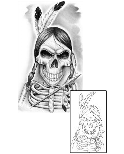 Skeleton Tattoo Ethnic tattoo | SIF-00031