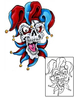 Joker - Jester Tattoo Horror tattoo | SJF-00030