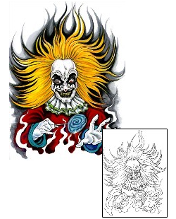 Picture of Zester Clown Tattoo