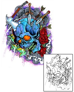 Skull Tattoo Horror tattoo | SJF-00061
