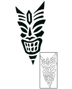 Mask Tattoo Religious & Spiritual tattoo | SKF-00003
