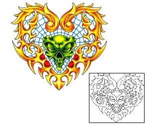 Heart Tattoo Miscellaneous tattoo | SKF-00020