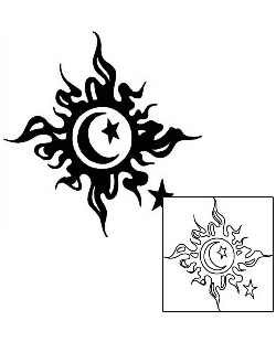 Sun Tattoo Astronomy tattoo | SLF-00061