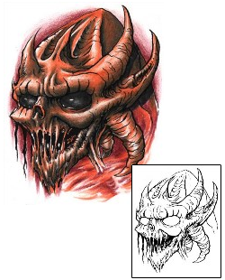 Skull Tattoo Horror tattoo | SNF-00003