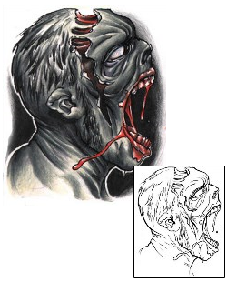 Skull Tattoo Horror tattoo | SNF-00006