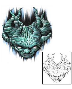 Devil - Demon Tattoo Horror tattoo | SNF-00014