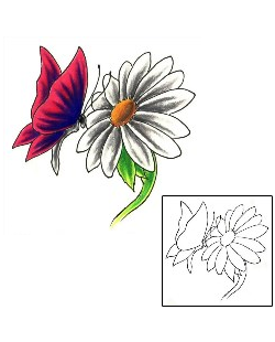 Butterfly Tattoo Plant Life tattoo | SOF-00166