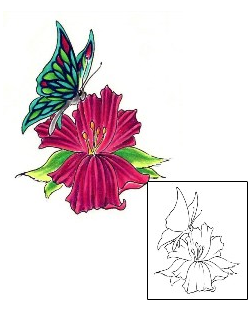 Butterfly Tattoo Plant Life tattoo | SOF-00178