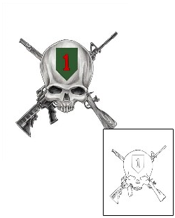 Military Tattoo Horror tattoo | SOF-00191