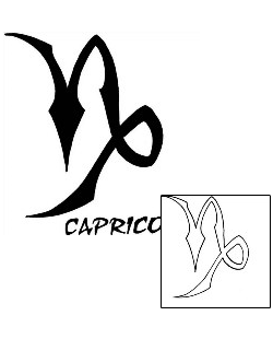 Capricorn Tattoo Zodiac tattoo | SOF-00280