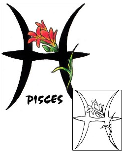 Pisces Tattoo Plant Life tattoo | SOF-00285