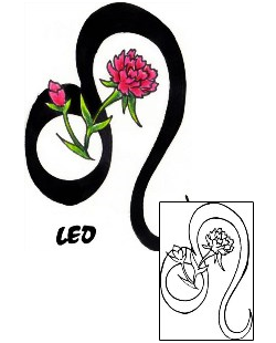 Leo Tattoo Plant Life tattoo | SOF-00291