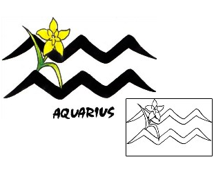 Aquarius Tattoo Plant Life tattoo | SOF-00296