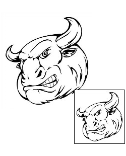 Bull Tattoo Zodiac tattoo | SPF-00772