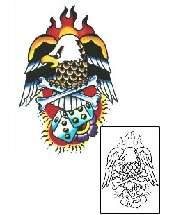 Eagle Tattoo Gambling tattoo | SSF-00024