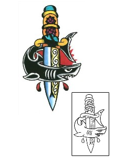 Traditional Tattoo Marine Life tattoo | SSF-00117