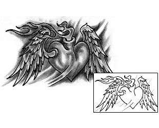Sacred Heart Tattoo Religious & Spiritual tattoo | SVF-00008