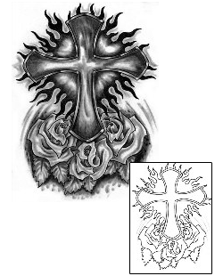 Cross Tattoo Religious & Spiritual tattoo | SVF-00009