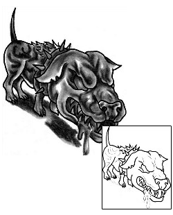 Dog Tattoo Horror tattoo | SVF-00013