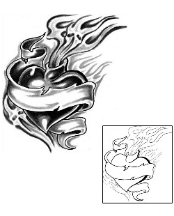 Sacred Heart Tattoo Religious & Spiritual tattoo | SVF-00016