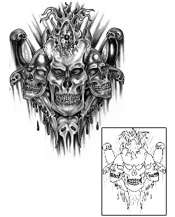 Skull Tattoo Horror tattoo | SVF-00021