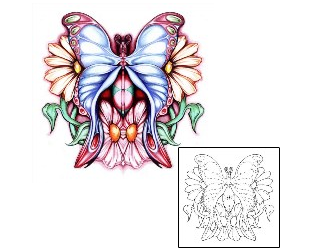Butterfly Tattoo Specific Body Parts tattoo | SWF-00021