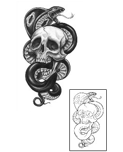 Reptile Tattoo Horror tattoo | SXF-00020
