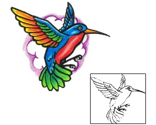 Hummingbird Tattoo For Women tattoo | SXF-00099