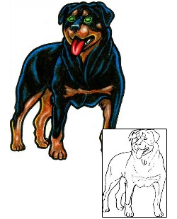 Picture of Oscar Rottweiler Tattoo